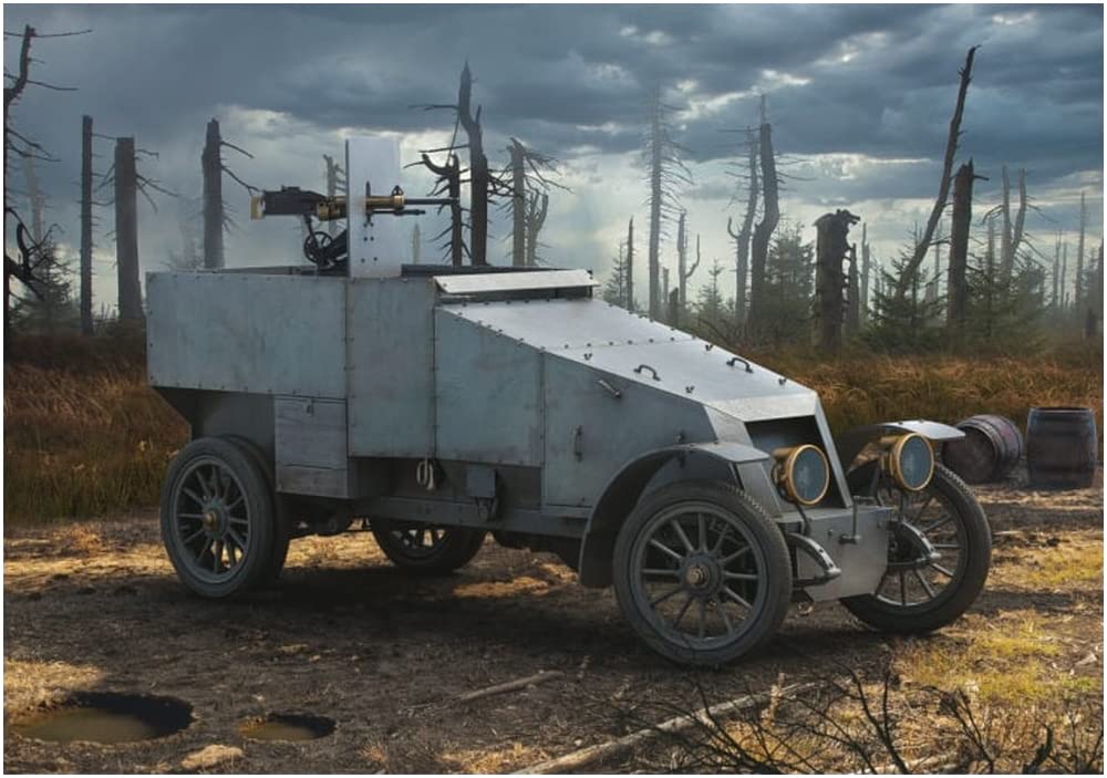 Copperstate Models 1/35 Французский бронеавтомобиль 1914 года Тип ED Пластиковая сборная модель COP35013 (Формованный цвет)