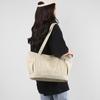 Shoulder Bag Women's Large Capacity Portable Solid Color Canvas Bag