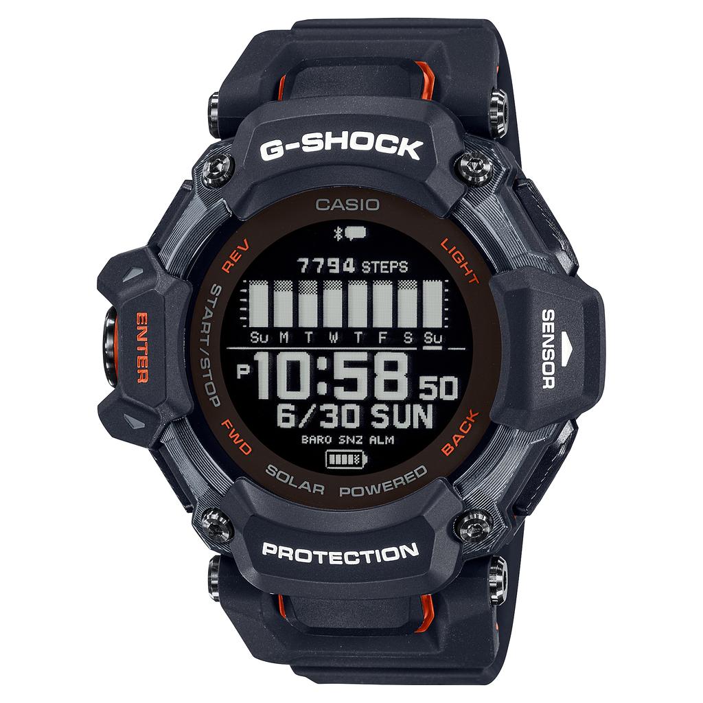 Casio Мужские кварцевые часы GBD-H2000-1A из смолы, водонепроницаемые 200 м, ударопрочные, цифровые