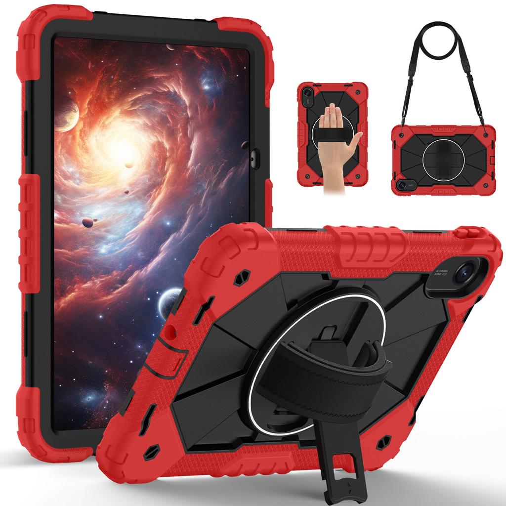 Handle Grip Case for Xiaomi Redmi Pad 2 2025 11.0 Inch 25040RP0AG 25040RP0AI Rotating Stand Heavy Duty Cover with Shoulder Strap