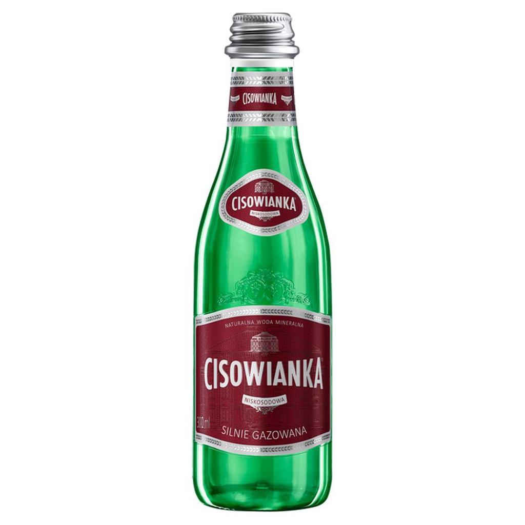 Cisowianka Natural mineral water, strongly carbonated, low sodium, 300 ml