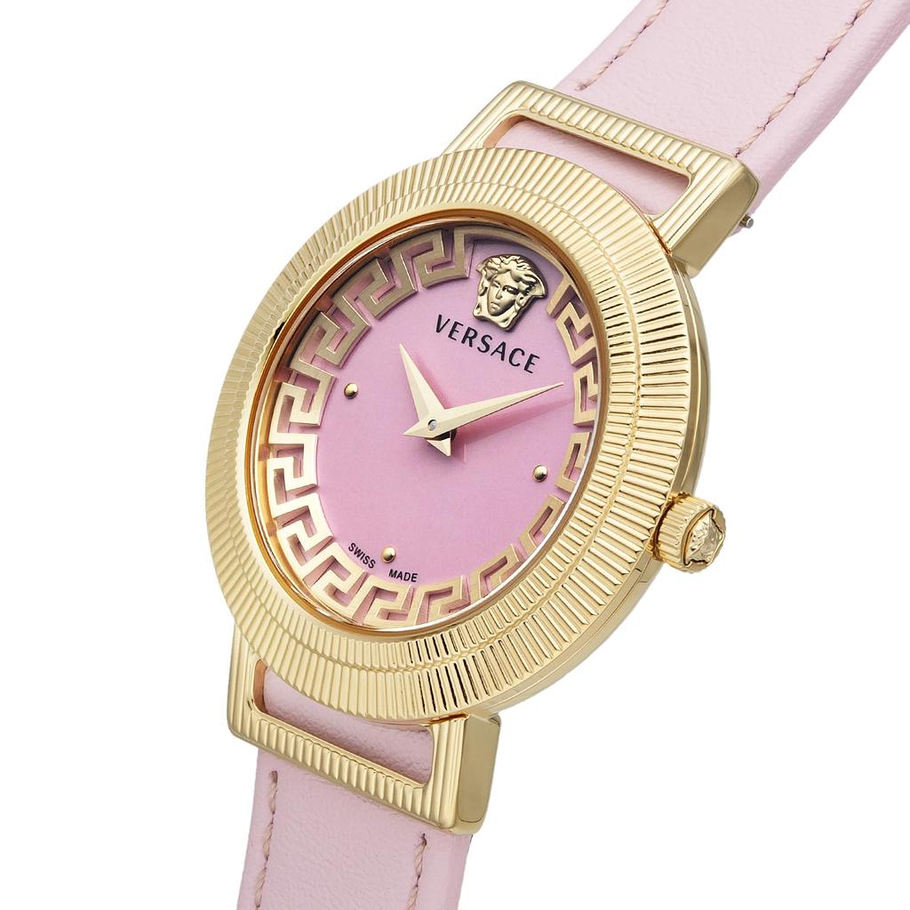 Watch GRECA CHIC Pink Dial Quartz Daily Waterproof Sapphire Glass 36mm VE3D00222 Pink [Versace] Women's [Item]
