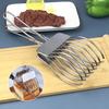 1 шт. Уличный BBQ Машина для нарезки ветчины и хлеба Семейная кухня Нержавеющая сталь Зажим для еды