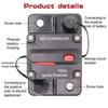 30A-300A Car Waterproof Circuit Breaker Auto Overload Protection Self-recovery Fuse Manual Recovery Audio Power Circuit Breaker