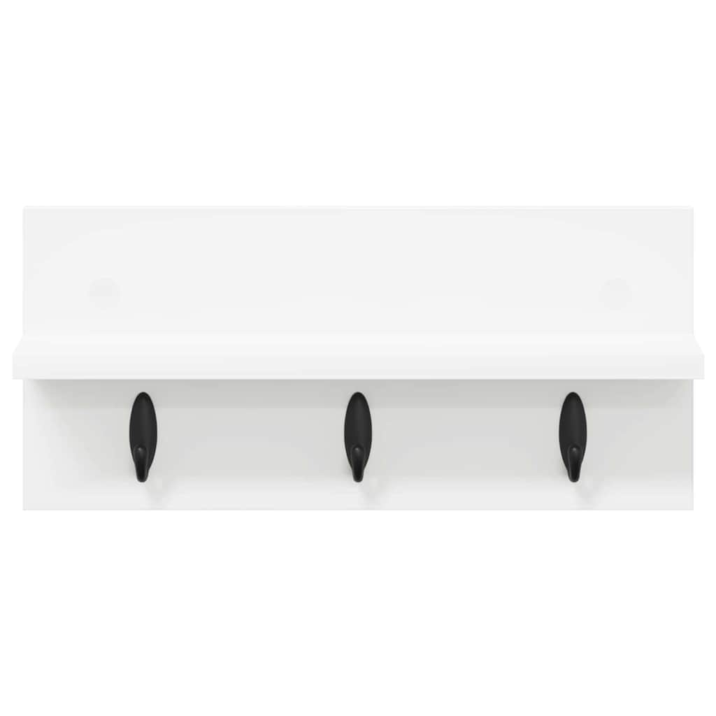 Wall Mounted Nightstand White 40 x 10.5 x 18 cm Engineered Wood
