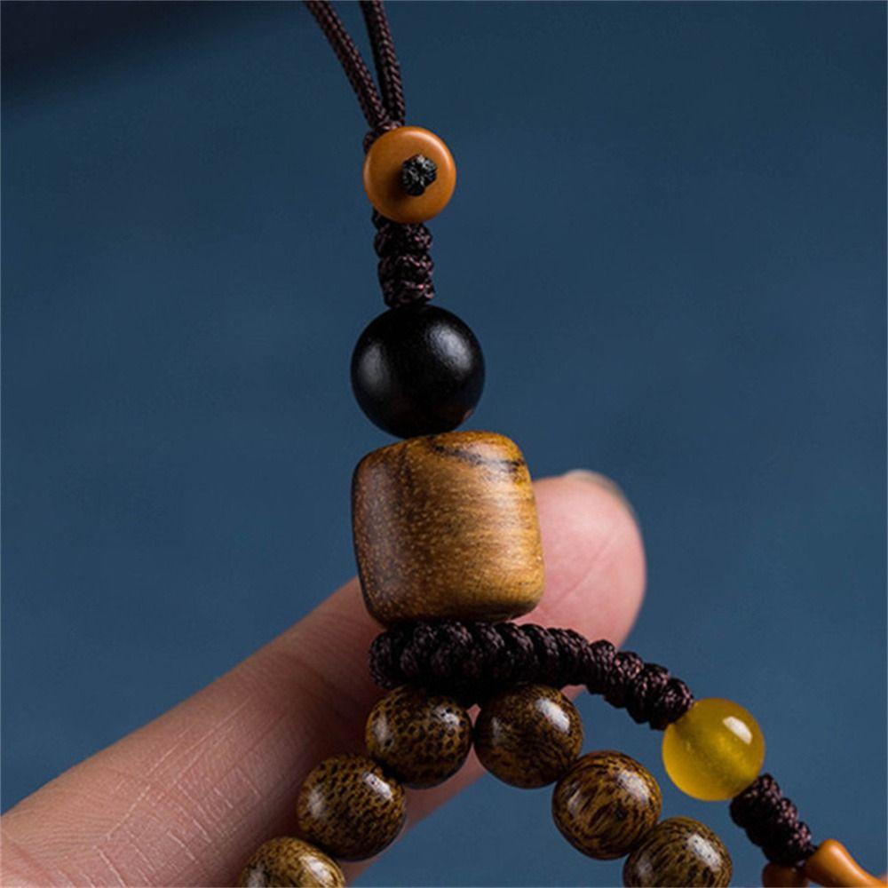 Wrist Strap Wood Phone Lanyard Anti Lost Cell Phone Hanger Handmade Mobile Phone Strap Bag Pendant