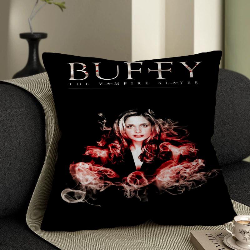 Buffy TV Series The Vampire Slayer Maple Design Cushion Cover Happy Autumn Harvest Decor Holiday Decorati Pillow Cover