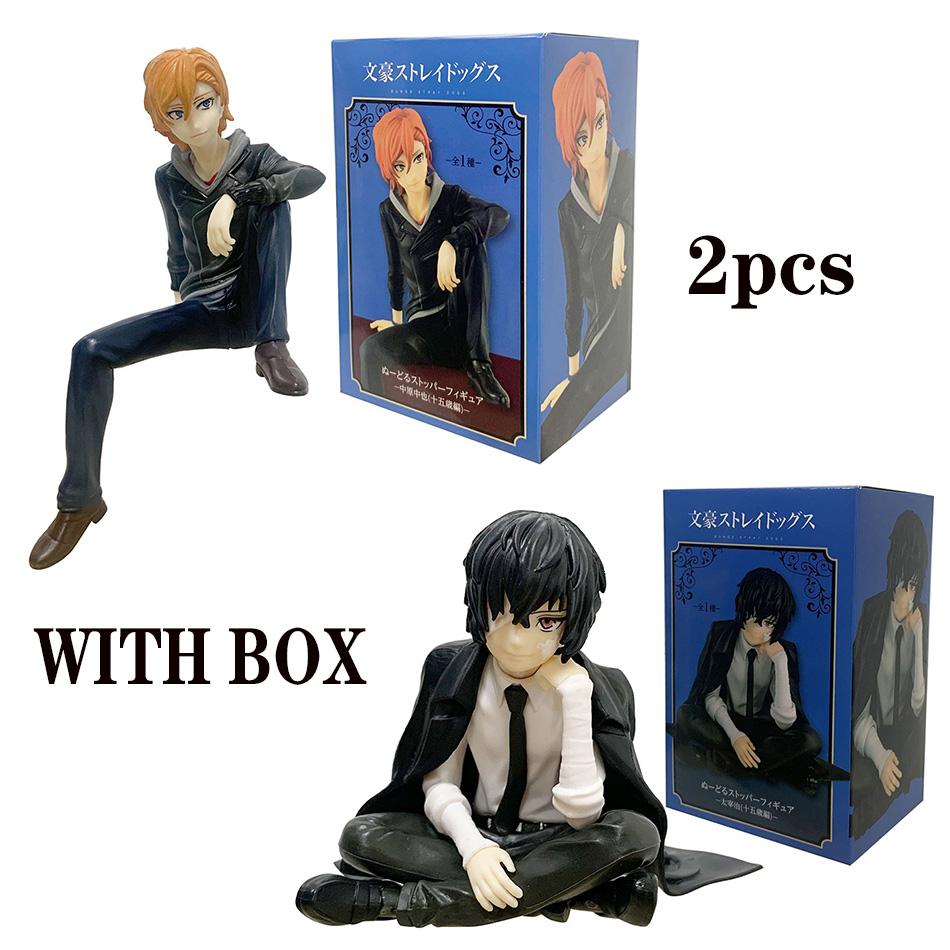High Quality Furyu Bungo Zwerfhonden 13Cm Dazai Osamu Noedels Pers Figuur Japanse Cartoon Beeldjes Collectie Schattig Speelgoed