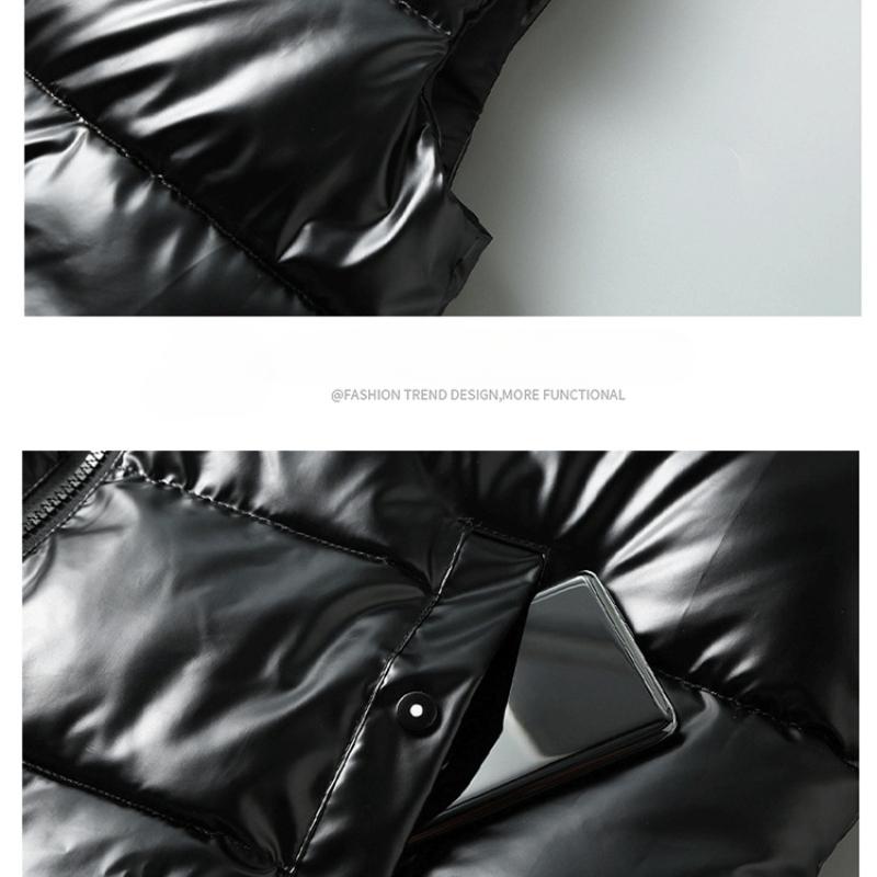 Модный жилет Мужской пуховый хлопковый жакет-лошадь Тренд Осень и Зима Плечи Большой размер Утепленный Теплый Верхняя одежда Рабочая куртка