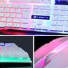 Проводной USB-ПК, геймерская подвеска, механическая клавиатура + мышь, фотоэлектрический портативный компьютер