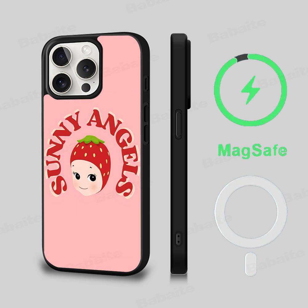 CUTE BABY Phone Case Magesafe Magnetic Wireless Charge Case For iPhone 16 11 12 13 14 15 Pro Max Plus Mini