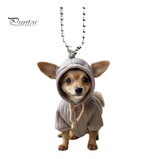 Hoodie Skull Acrylic Hanging Decoration Home Indoor Christmas Tree Car Rearview Mirror 2D Flat Dog Cat Hanging Ornament Cartoon Animal Pendant