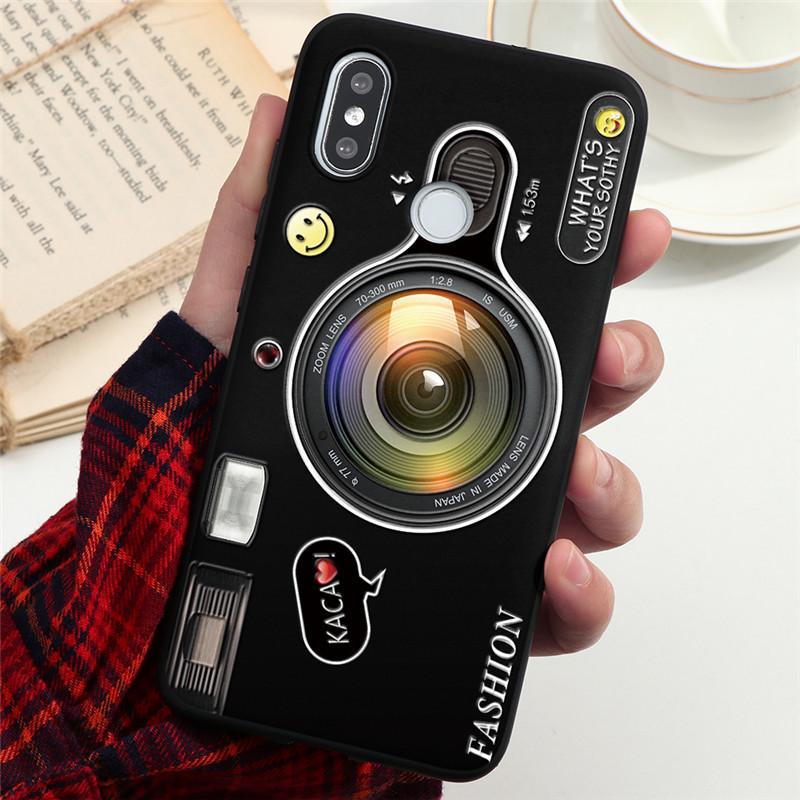 3D Camera Emboss TPU Case For Xiaomi Redmi Note 8T 8 9 Pro 9S 6 7 5 7A 8A Mi Note 10 A3 A1 A2 8 9 Lite SE 9T CC9 CC9e Case Cover