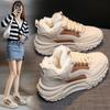 Korean Version of Dad Shoes for Women 2023 Winter Plus Velvet To Keep Warm and Versatile Ins Trendy Student Casual Sports Cotton Shoes