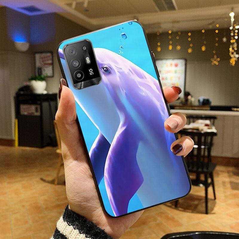 Чехол для телефона Funda Dance Of Dolphin для OPPO A74 A94 5G A3S A5 A5S A9 A12 A15 A15S A52 A53 A53S A72 A73 2020 A91 5G, чехол
