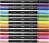 Marqueurs - BIC - Intensity - 12 Pièces - Multicouleur - Double Pointe