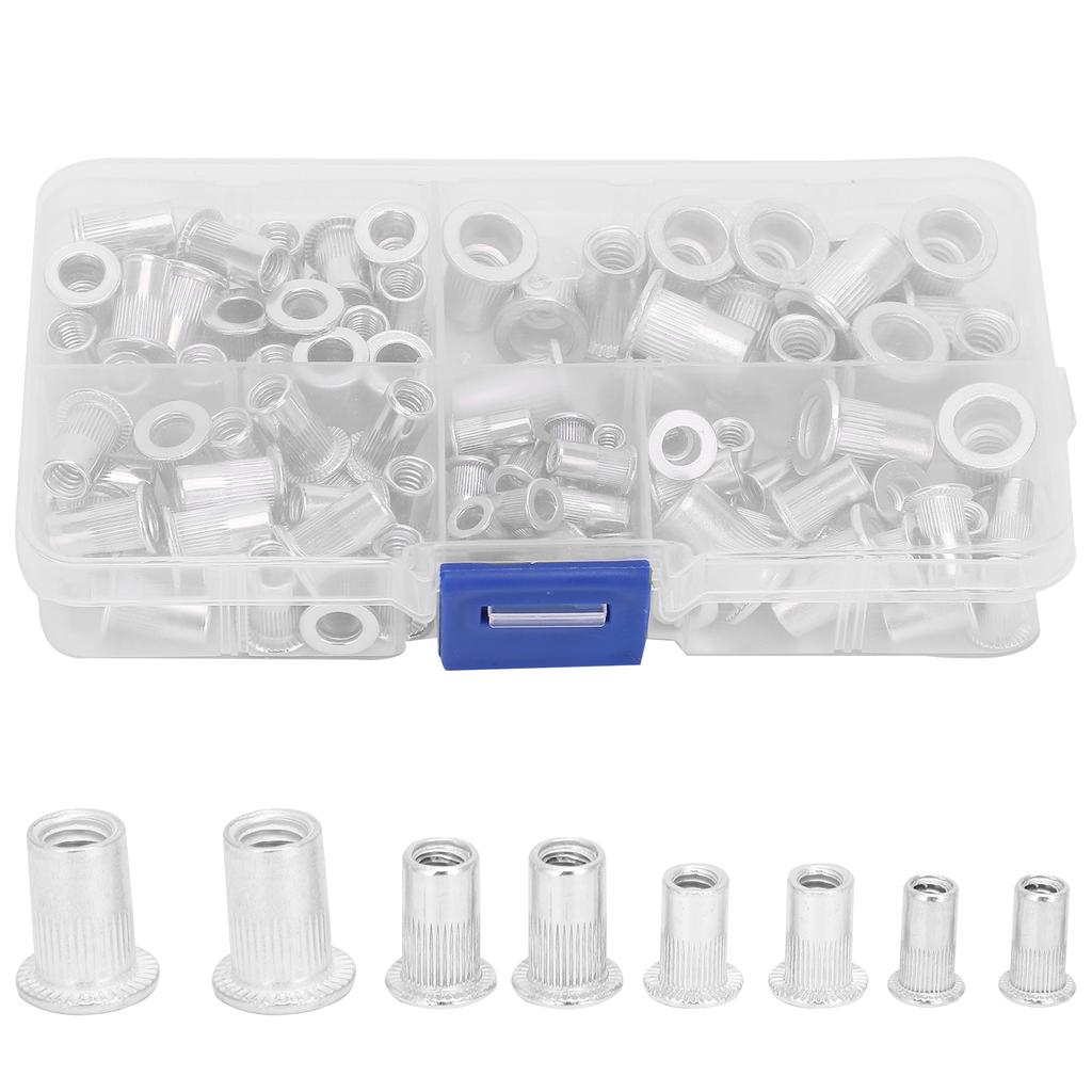 100pcs Box Aluminum Rivet Nut Threaded Rivet Insert Nut 6?328?3210?2410?32 14?20