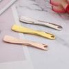 1Pcs Metal Zinc Mini Cosmetic Spatula Curved Scoop Gold Silver Makeup Mask Cream Spoon Eye Cream Stick Beauty Scoop