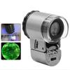 50X Portable Folding Magnifier with Louver Illumination Handheld Mini Pocket Microscope for Glass Jewelry Coins Stamps Antiques