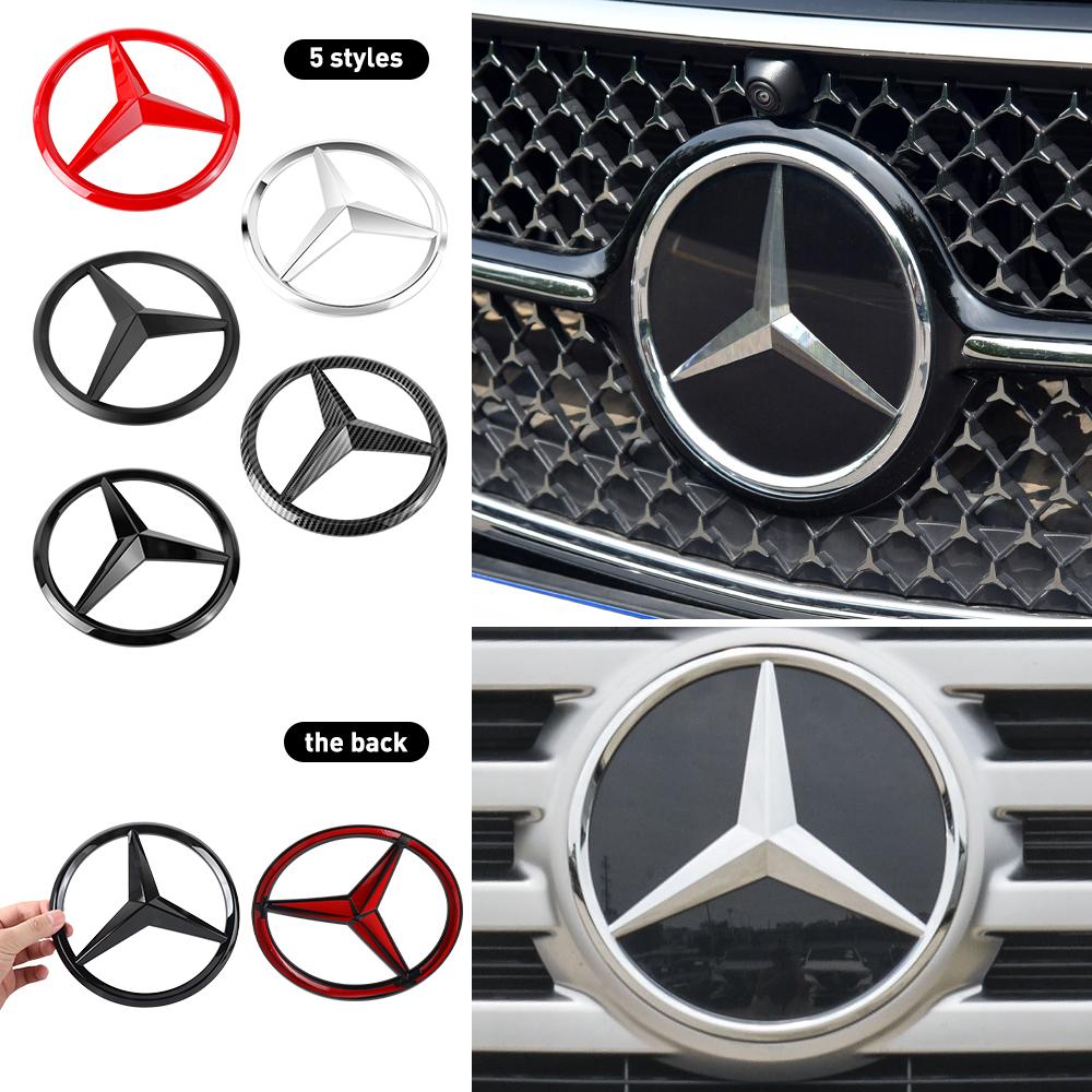 ABS Auto Front Grille Star Emblem Logo Cover Decorative Accessories For Mercedes Benz GLA GLK ML GLC GLE GLB GLS G C E A-Class