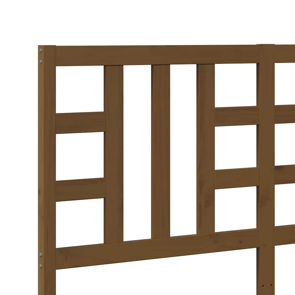 Headboard Honey Brown 156 x 4 x 100 cm Solid Pine Wood