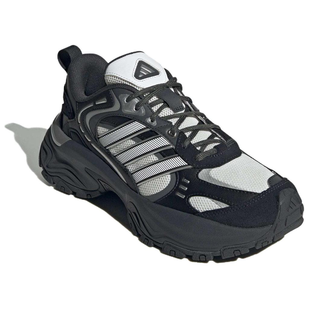 Новые кроссовки Adidas с низким верхом, противоскользящие, износостойкие, на массивной подошве, унисекс, черно-серого цвета JR0040