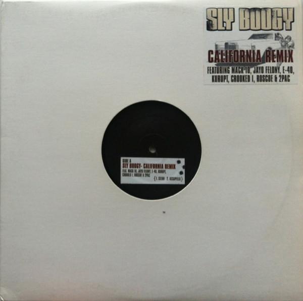 12-дюймовая пластинка SLY BOOGY - Калифорния (Ремикс) НИКТО J Records 2003 США Рэп и Хип-хоп/R&B Б/У