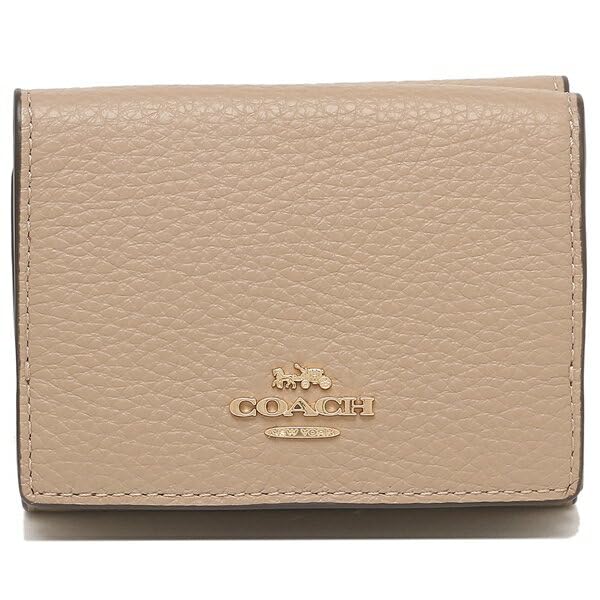 Тройное мини-портмоне Coach Outlet, Бежевый, Женское, 88666 IMTAU [Код товара]