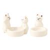 Yousheng Candlestick Holder Ceramic Kitten Design Candle Holder Versatile Desktop Decoration Birthday Party Gift