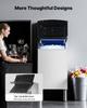 Commercial Ice Maker Storage Bin, 136 KG Capacity Ice-Bin, Stainless Steel Commercial Ice Storage Bin with Adjustable Anti-slip Rubber Feet, Suitable