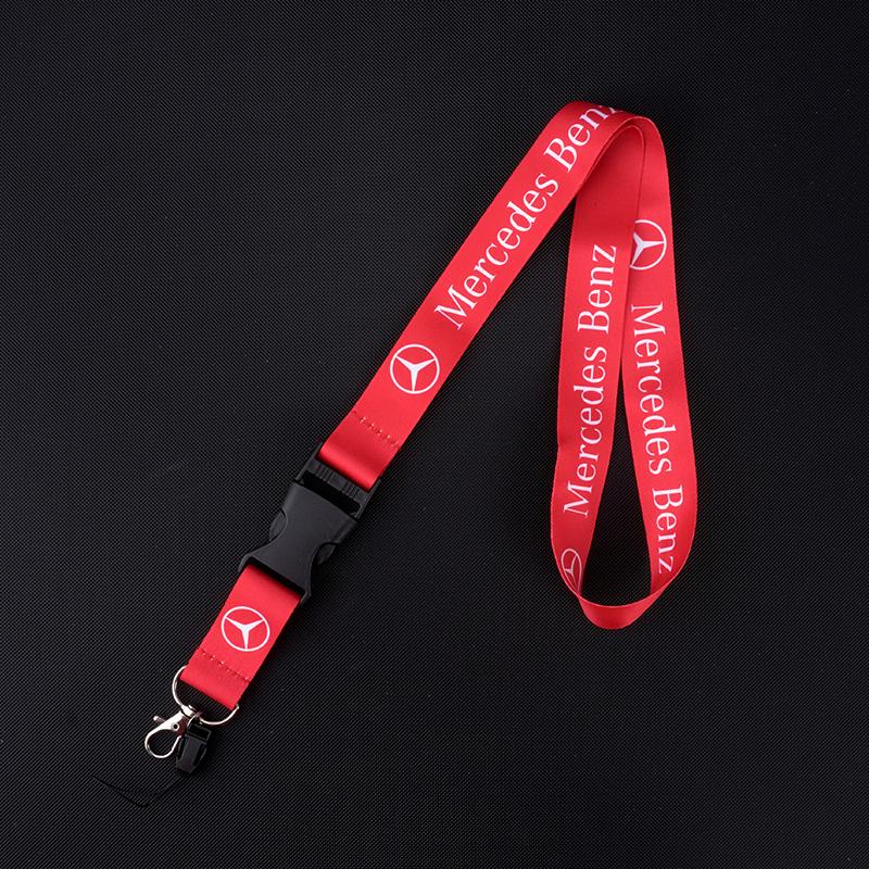 ZPU1 For Mercedes Benz A C E S G Class GLS W177 E300 GLC CLE CLA GLB New Neck Straps Lanyard Key Chain Work ID Card Hanging Rope Ring