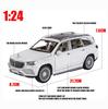 1:24-масштабная металлическая модель автомобиля GLS600, модели автомобилей из литого сплава, 6 дверей можно открыть с помощью звуковых и световых игрушек для детского орнамента