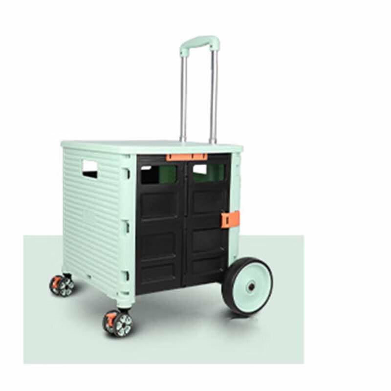 Upgraded Foldable Household Shopping Cart with Universal Wheels