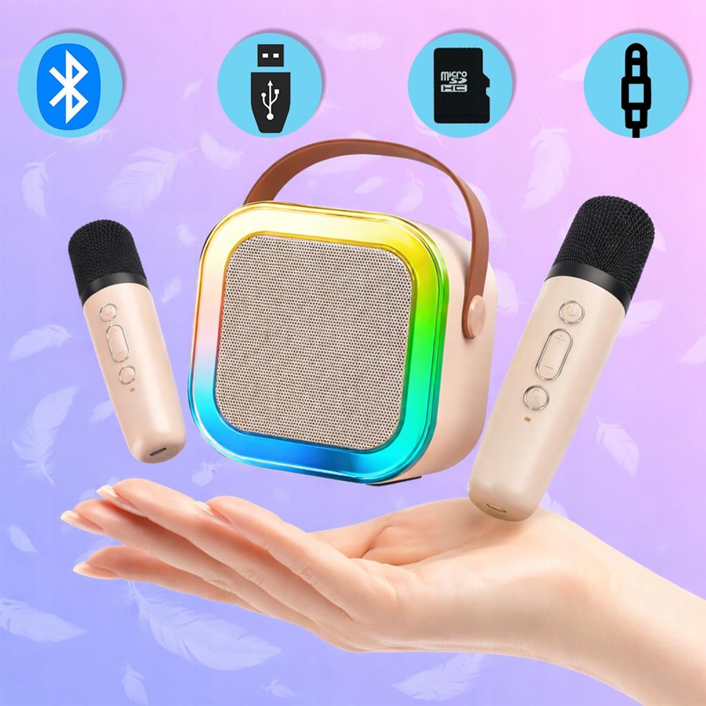 [PACZA] Karaoke Set Speaker 2 Microphones BLUETOOTH USB SD MINI JACK Z3345B