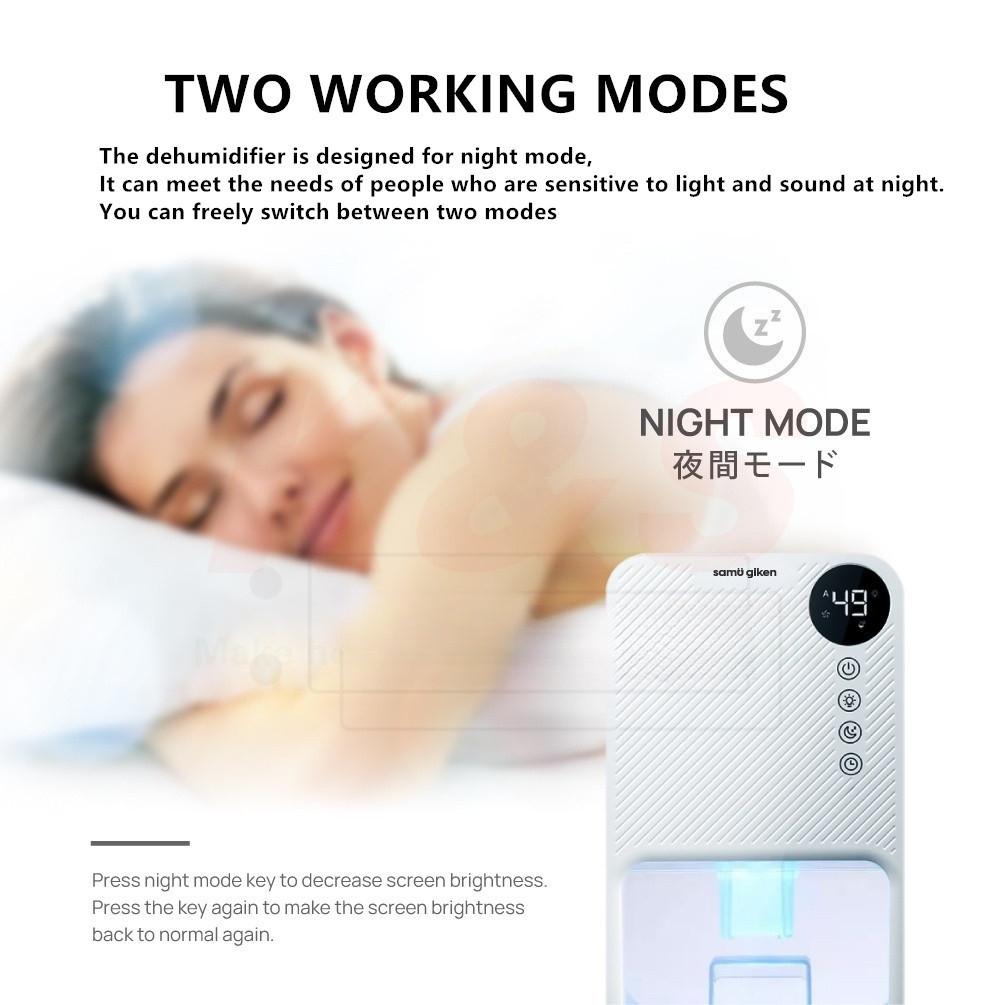 1100ML Large Capacity Intelligent Dehumidifier LCD Screen Display Air Purifier Household Quiet Cycle Air Dryer Machine