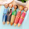 5Pcs/bag Plastic Ballpoint Pen Cartoon Doll Pen Cute Neutral Pen