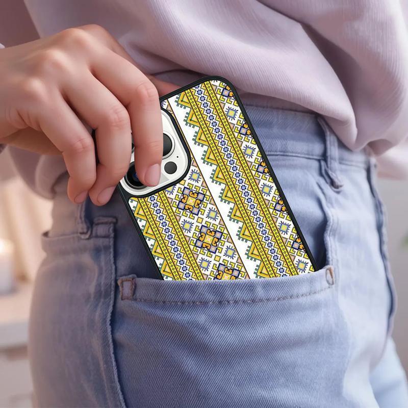 Ukrainian Pattern Phone Case For iPhone 17 Air 15 16e 14 13 Pro Max Coque 12 11 Pro Max PLUS cover