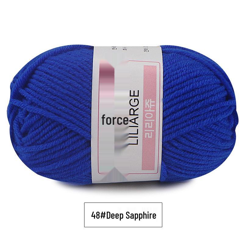 4-Strand Milk Cotton Baby Yarn for Doll, Crochet & Hand Knitting – Korean Infant Children’s Thread