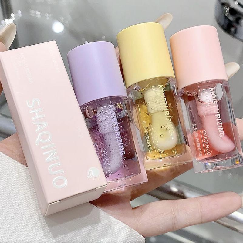 SHQINUO Lip Essence Oil: Softening, Moisturizing Lip Gloss & Primer for Plump Lips.