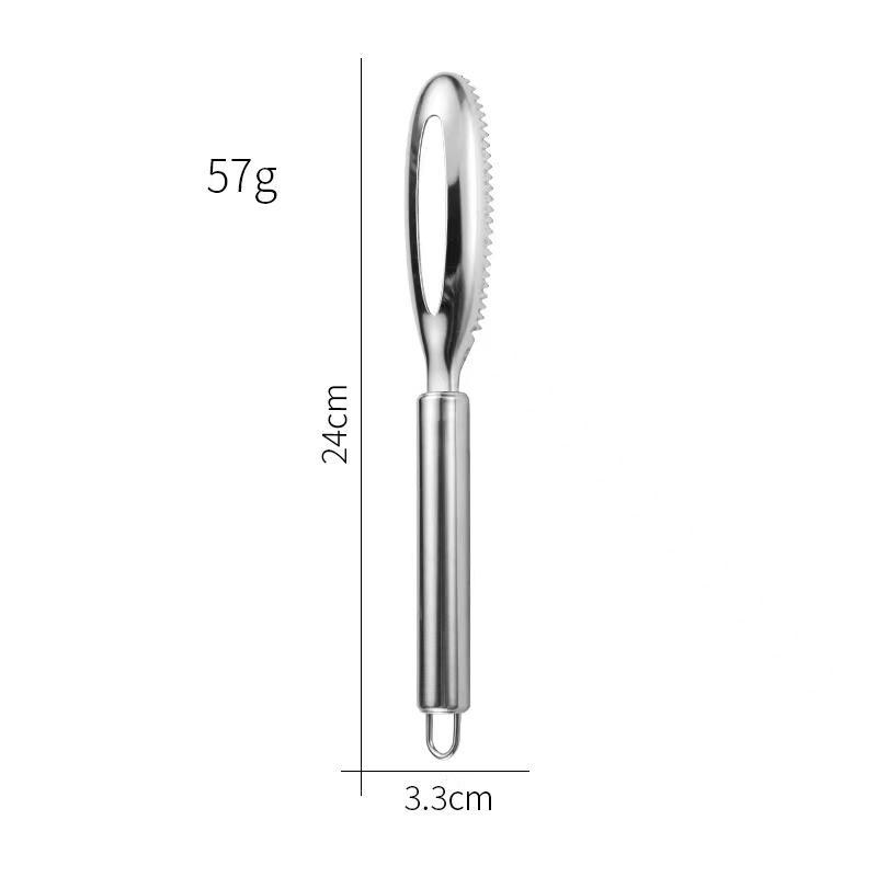 Kitchen Accessories Stainles Fish Scales Scraping Graters Fast Remove Fish Cleaning Peeler Scraper Fish Bone Tweezers Tool