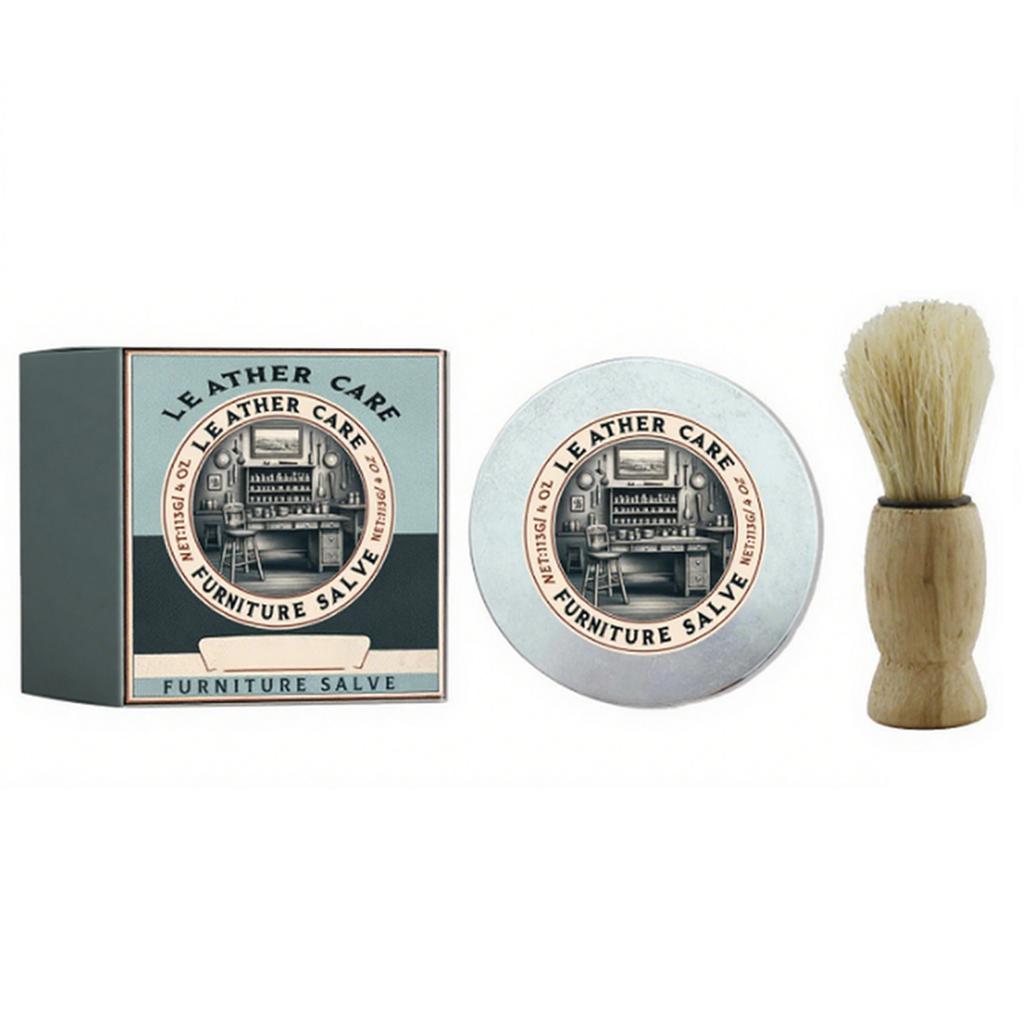 Leather & Furniture Repair Salve with Brush Leather Restorer Balm Leather Restorer & Conditioner for Furniture Auto Interior