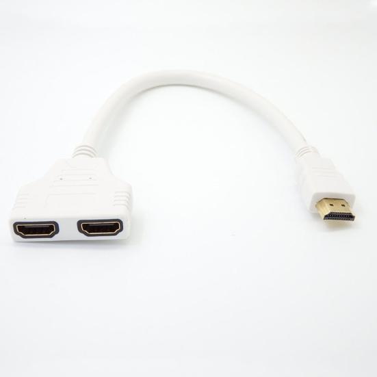 1080P HDMI-совместимый порт Male to 2 Female 1 In 2 Out Разветвитель Кабель Адаптер Конвертер
