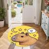 Capybara1 Round Area Rug Design for Kitchen Living Rooms Entryway Decorate room Antislip Round Carpet Office home decor Wedding Party Gift