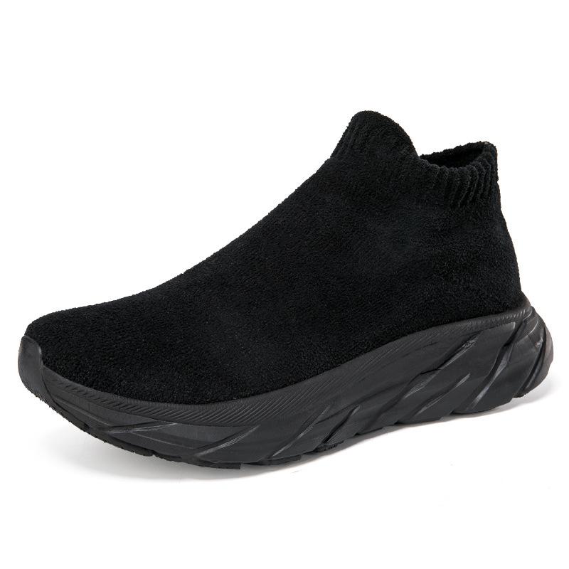 Осенне-зимние замшевые кроссовки мужские и женские бархатные туфли на платформе повседневные пара теплые хлопковые ботинки короткие ботинки в наличии