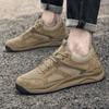 Модные универсальные мужские дышащие кроссовки на шнуровке, мужская походная обувь, новая мужская удобная обувь для вождения, повседневная обувь для мужчин на открытом воздухе