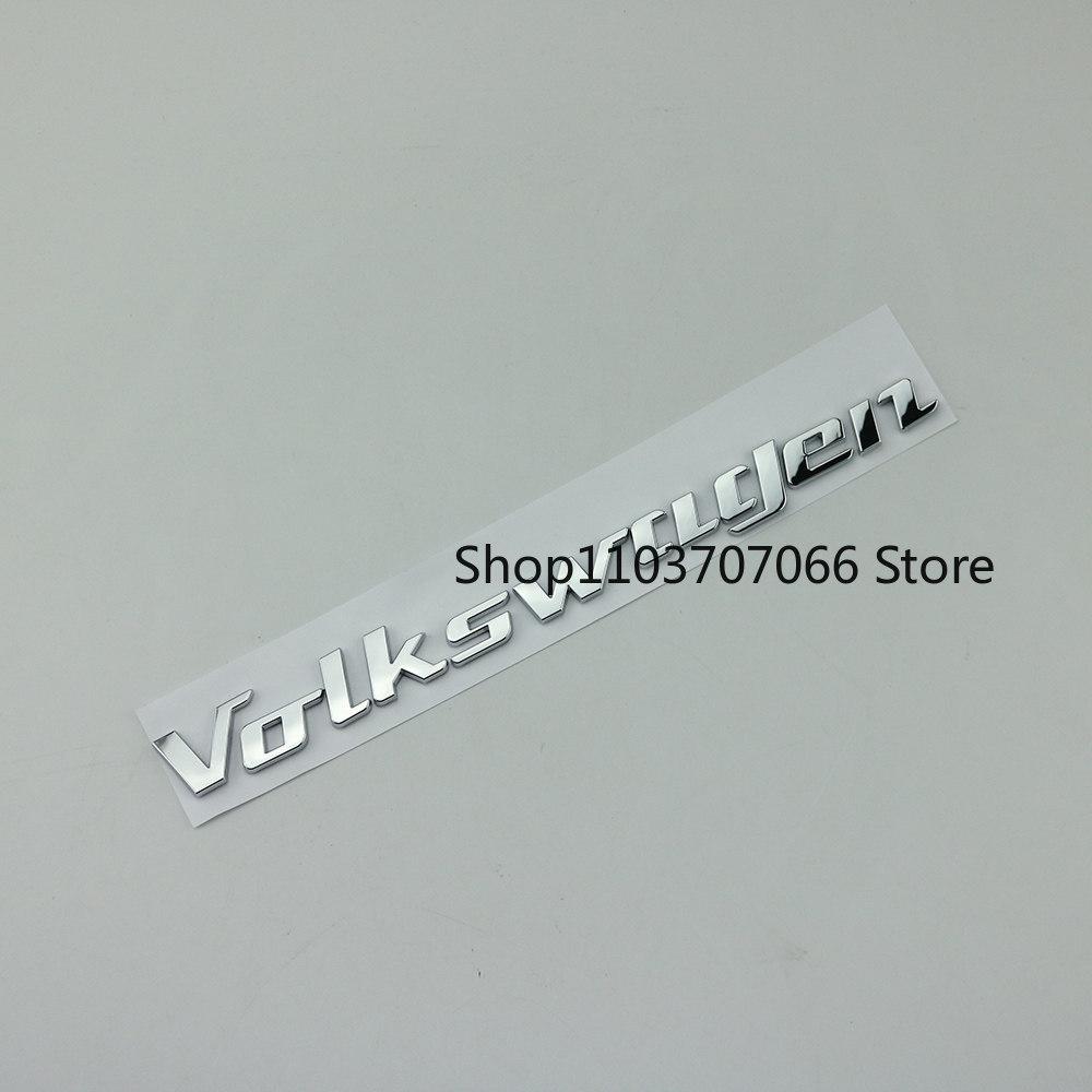 Car Abs 3D Letter Stickers VW Trunk Logo Stickers For Volkswagen dasauto T-Roc Tiguan Golf Polo ID.3 ID.4 T-Cross Jetta Scirocco