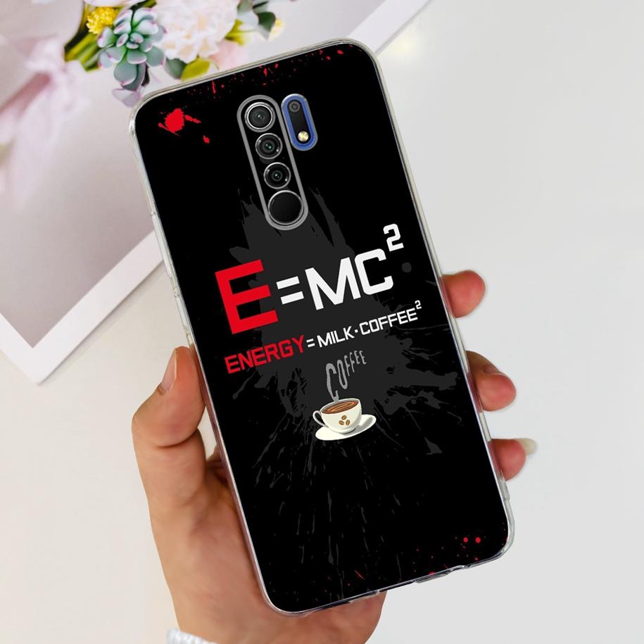 For Xiaomi Redmi 9 Case 6.53" Cover For Redmi 9 Flower Butterfly Transparent Silicone Soft Phone Covers For Redmi 9 Prime Bumper