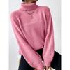 Loose Sweater Women's Solid Color Warm Pullover Top
