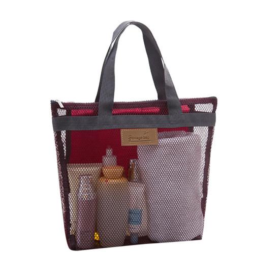 Косметичка на молнии, сетчатая, унисекс, с отделением для защиты от царапин, органайзер для туалетных принадлежностей для отпуска