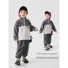 Boys' Fleece Sweatshirt Winter Clothing 2025 New Autumn and Winter Style Children's Clothing Baby Thickened Winter Polar Fleece Top